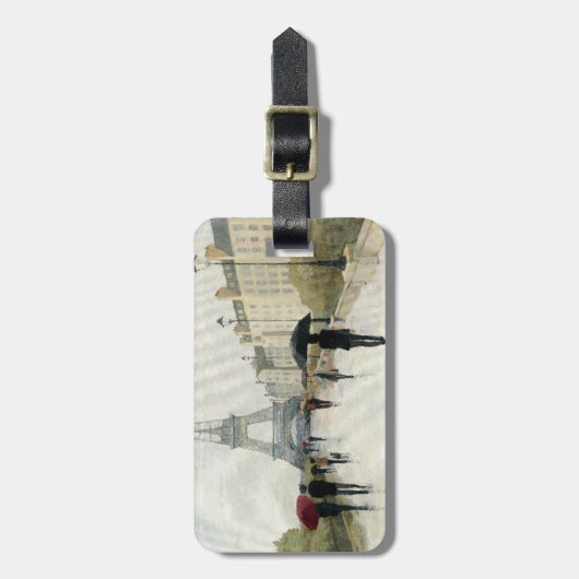 Eiffelturm | Paris im Regen Gepäckanhänger (Vorderseite vertikal)