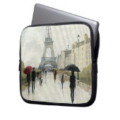 Eiffelturm | Paris im Regen Laptopschutzhülle (Vorderseite Links)