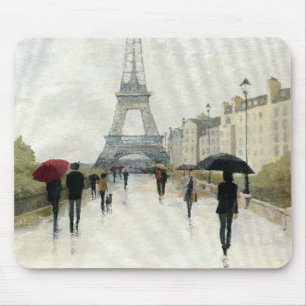 Eiffelturm   Paris im Regen Mousepad