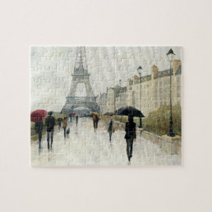 Eiffelturm   Paris im Regen Puzzle