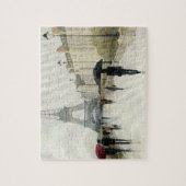 Eiffelturm | Paris im Regen Puzzle (Vertikal)