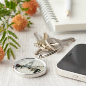 Eiffelturm | Paris im Regen Schlüsselanhänger (Seite)