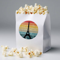 Eiffelturm Paris im Retro Sunset Circle Vintag