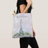 Eiffelturm Paris Ink Sketch on Pink Sparkle Tasche (Von Nahem)