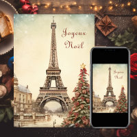 Eiffelturm, Paris Joyeux Noel Weihnachten