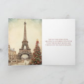 Eiffelturm, Paris Joyeux Weihnachten Weihnachten (Innenseite)
