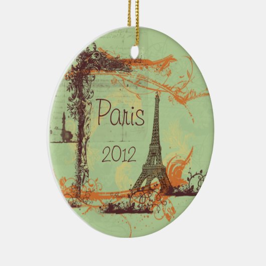 Eiffelturm Paris Keramikornament (Rechts)