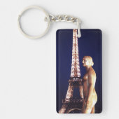 Eiffelturm Paris Lady Schlüsselanhänger (Vorderseite)