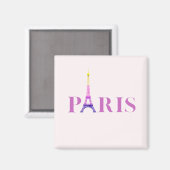 Eiffelturm-Paris-Lebendig und Bunt- Magnet (Vorderseite/Rückseite)