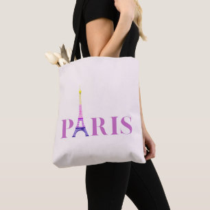 Eiffelturm-Paris-Lebendig und Bunt- Tasche