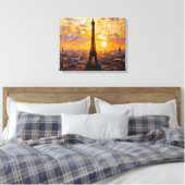 Eiffelturm Paris Leinwand (Insitu (Schlafzimmer))