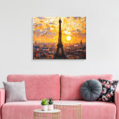 Eiffelturm Paris Leinwand (Insitu (Wohnzimmer))