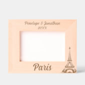Eiffelturm Paris mit Individuelle Name & Datum Geätzte Rahmen (Vorderseite)
