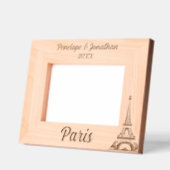 Eiffelturm Paris mit Individuelle Name & Datum Geätzte Rahmen (Links)