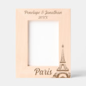 Eiffelturm Paris mit Individuelle Name & Datum Geätzte Rahmen (Vorderseite)