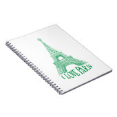 Eiffelturm.Paris Notizblock (Rechte Seite)