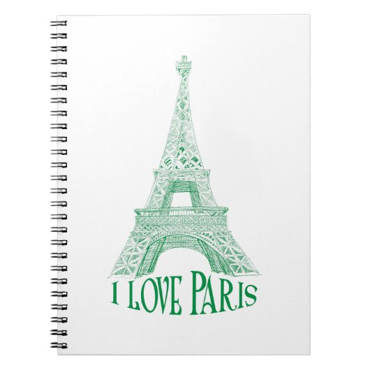 Eiffelturm.Paris Notizblock (Vorderseite)