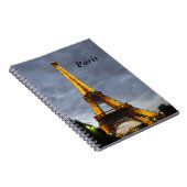 Eiffelturm-Paris-Notizbuch Notizblock (Rechte Seite)
