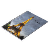 Eiffelturm-Paris-Notizbuch Notizblock (Linke Seite)