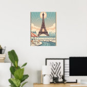 Eiffelturm Paris Poster (Heimbüro)