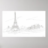Eiffelturm, Paris Poster (Vorne)