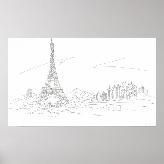 Eiffelturm, Paris Poster (Vorne)
