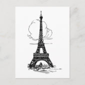 Eiffelturm Paris Postkarte (Vorderseite)