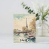 Eiffelturm Paris Postkarte (Stehend Vorderseite)