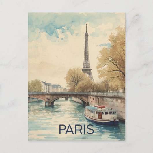 Eiffelturm Paris Postkarte (Vorderseite)