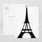 Eiffelturm - Paris Postkarte (Vorne/Hinten)