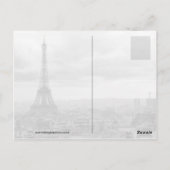 Eiffelturm, Paris Postkarte (Rückseite)