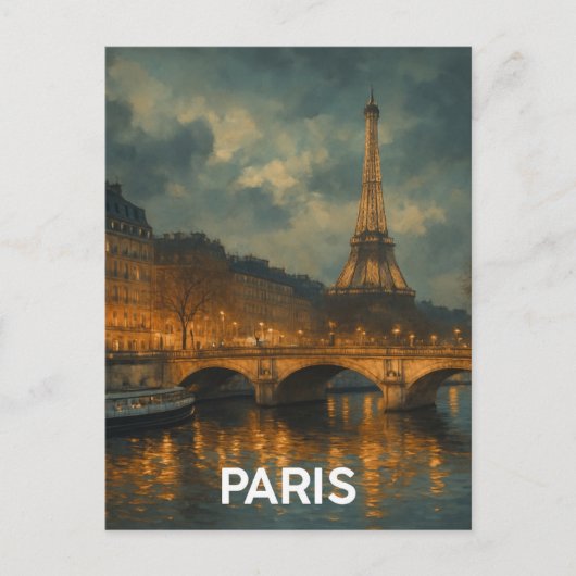 Eiffelturm Paris Postkarte (Vorderseite)