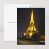 Eiffelturm Paris Postkarte (Vorne/Hinten)