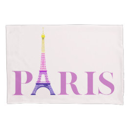 Eiffelturm-Paris-pulsierend und farbenfroh- Kissenbezug