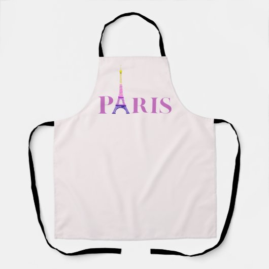 Eiffelturm-Paris-pulsierend und farbenfroh- Schürze (Vorderseite)