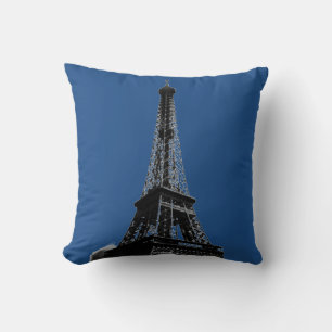 Eiffelturm Paris Reise im Vintage-Stil Kissen