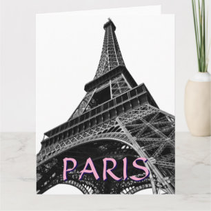 Eiffelturm Paris Reise Vintage Retro Kunst Karte