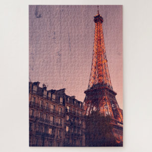 Eiffelturm - Paris Retro Style - 20x30 - 1014 Stk. Puzzle