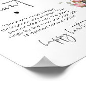 Eiffelturm Paris Ringjagd Brautparty Poster (Ecke)