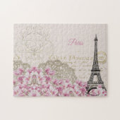 Eiffelturm, Paris Rosa Magnolia Puzzle (Horizontal)