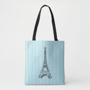 Eiffelturm Paris Strip Tote Bag Tasche