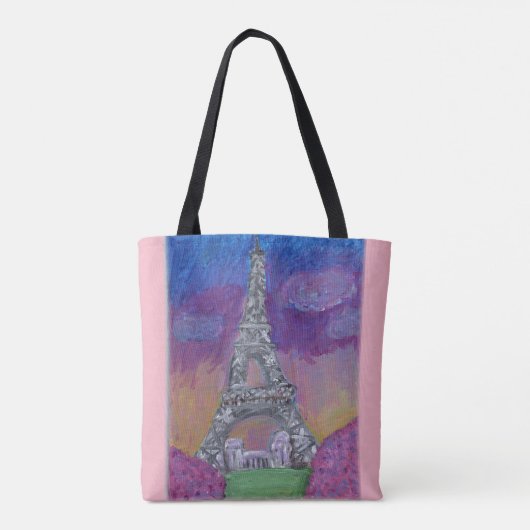 Eiffelturm Paris Tasche (Rückseite)