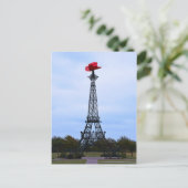 Eiffelturm, Paris, Texas Postkarte (Stehend Vorderseite)