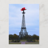 Eiffelturm, Paris, Texas Postkarte (Vorderseite)