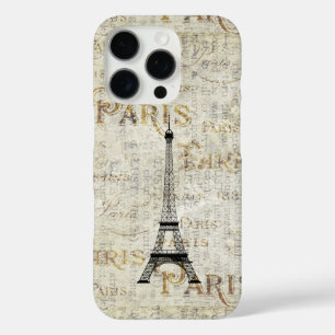 Eiffelturm Paris Vintage Postkartendesign iPhone 16 Pro Hülle