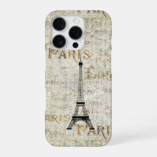 Eiffelturm Paris Vintage Postkartendesign iPhone 16 Pro Hülle