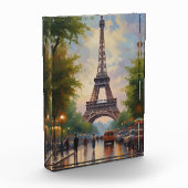 Eiffelturm Paris Vintage Retro Art Fotoblock (Links)