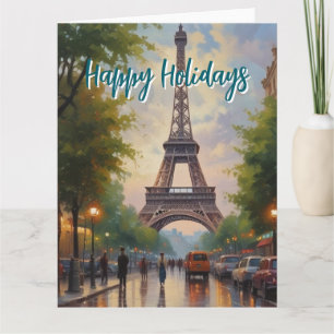 Eiffelturm Paris Vintage Retro Art Karte