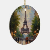 Eiffelturm Paris Vintage Retro Art Keramik Ornament (Rechts)