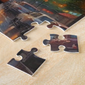 Eiffelturm Paris Vintage Retro Art Puzzle (Seite)